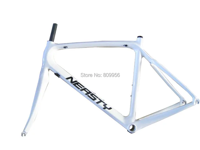 Best price at $484 Cheap 100% Carbon Frame 52/56cm Road Bike Frame White