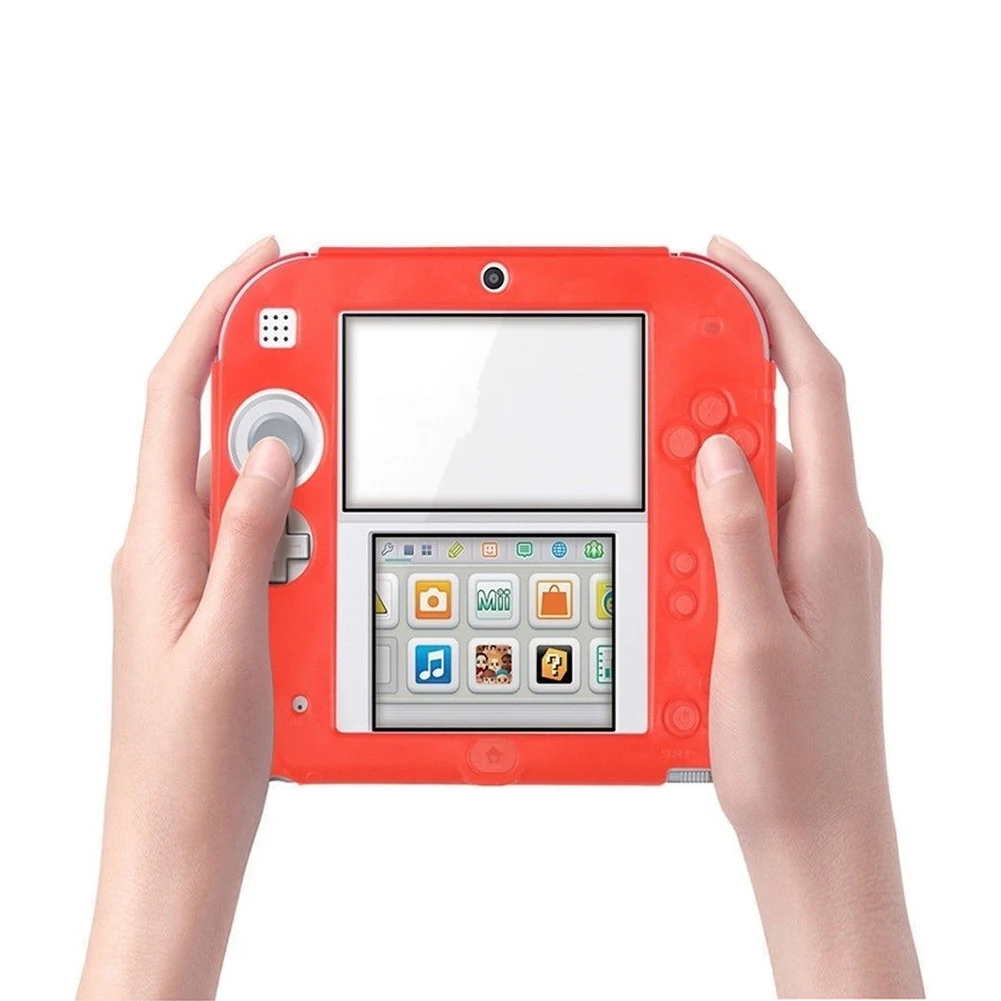 

5 Color Shell Anti-fall Soft Comfortable Silicone Rubber Gel Skin Case Cover Skin Protective Case for Nintendo 2DS Accesssories