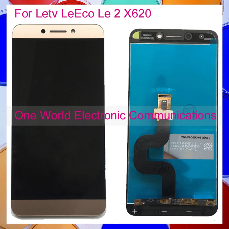 Gold Rose Gold 5 5 For Letv LeEco Le 2 X620 Full LCD Screen Display Digitizer