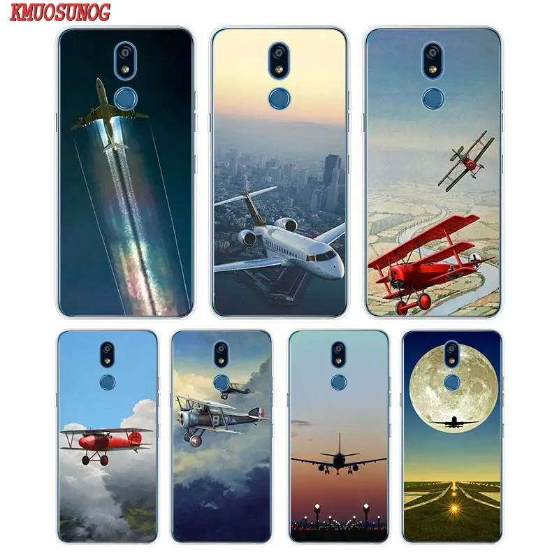 

Silicone Soft Phone Case Airplane Cockpits for LG K50 K40 Q8 Q7 Q6 V50 V40 V35 V30 V20 G8 G7 G6 G5 ThinQ Mini Cover