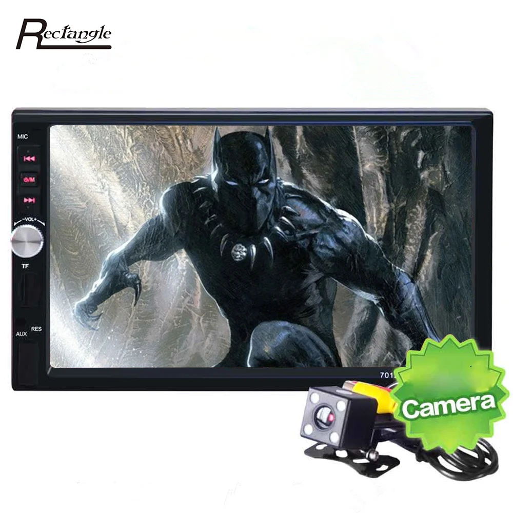 

7012B Car DVD 2 Din Car Radio Bluetooth FM Subwoofer 7 Inch Dash Touch Screen Car Multimedia Player Support Rear View Camera