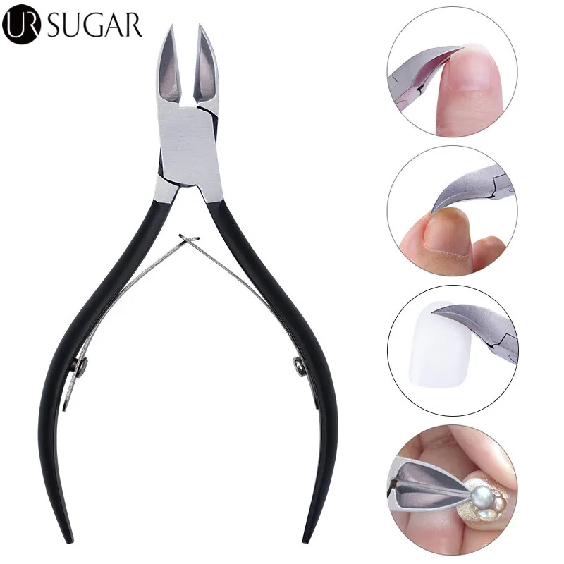 

Black Matte Nail Clipper Cuticle False Nail Tips Trimmer Cutter 3D Decoration Remover Scissor Pedicure Nail Art Tool Manicure