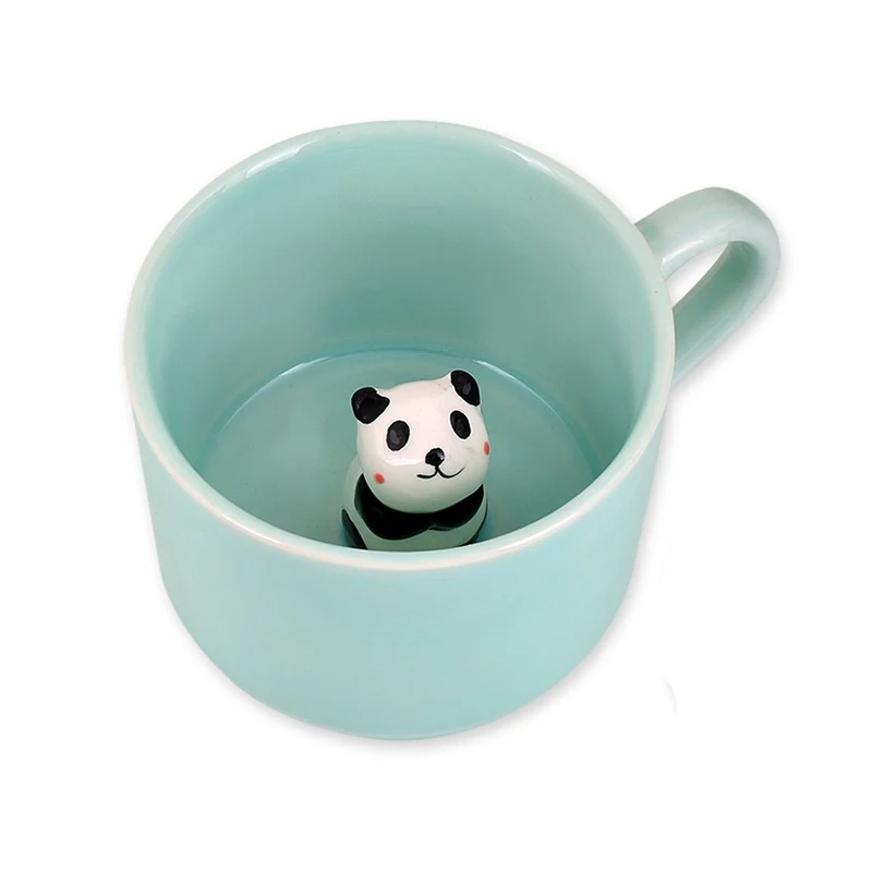 UPORS 8oz 3D Panda Ceramic Mug Creative Mini Ceramic Coffee Mug with Cute Panda Inside Heat Resistant Coffee Cup Birthday Gifts UPORS 8oz 3D Panda Ceramic Mug Creative Mini Ceramic Coffee Mug with Cute Panda Inside Heat Resistant Coffee Cup Birthday Gifts