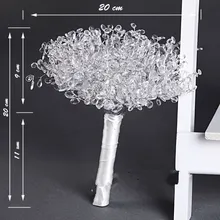 Шикарные свадебные букеты, искусственные прозрачные стразы/стразы, свадебные аксессуары, букеты S137