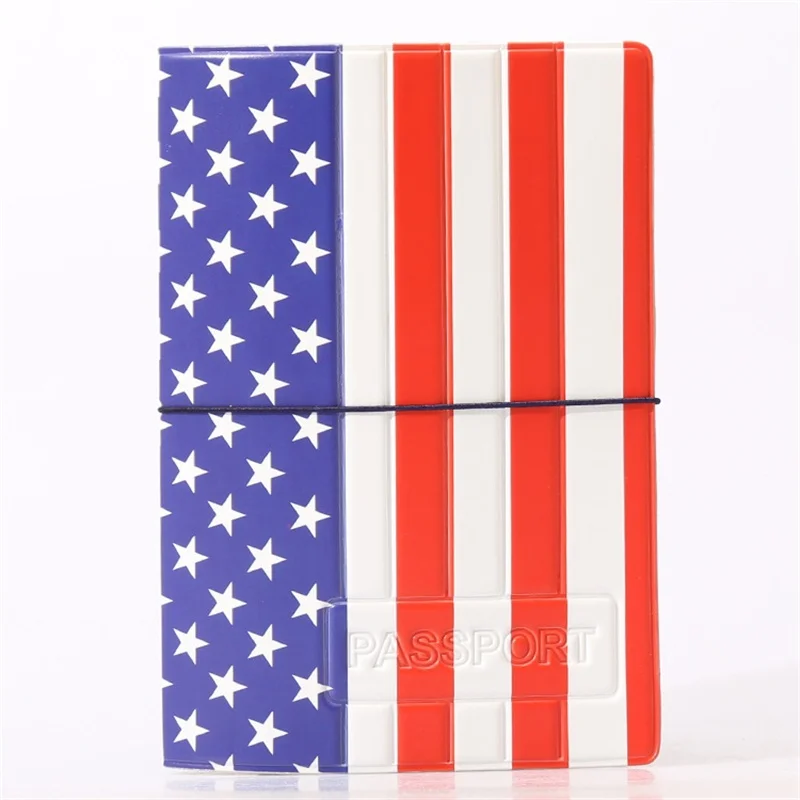 Модный американский флаг, Обложка для паспорта, ID, кредитный держатель для карт, 3D дизайн, ПВХ кожа, сумка для визиток, Обложка для паспорта, 14*9,6 см