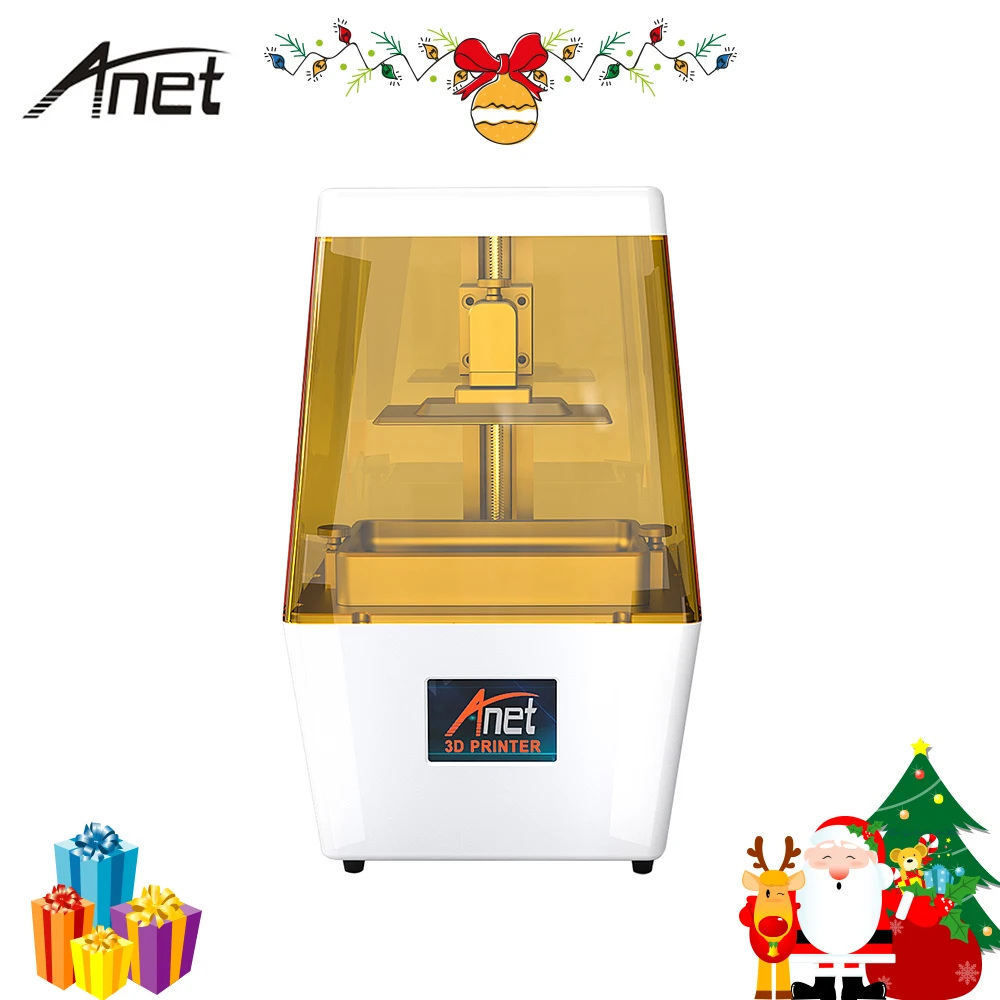

New Anet N4 UV Curing Desktop 3D Printer High Precision Imprimante 3D with 3.5 Inch Color Touch Screen Mini 3D Printer