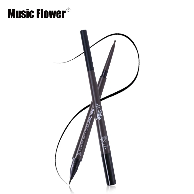 Бренд Music Flower, косметика для глаз, макияж, матовый натуральный, двойная головка, карандаш для бровей+ тинт для бровей, жидкий, водостойкий, стойкий