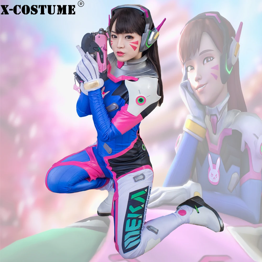 

Xcoser OVERWATCH D.Va Costume Hana Song Cosplay Dress Professional Cosplay Costume Halloween Party Dress