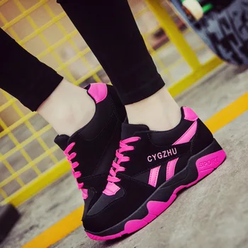 

zapatillas womens baskets 2017 new fall Korean sports shoes female student board shoes tide flat running shoes Gump shoes