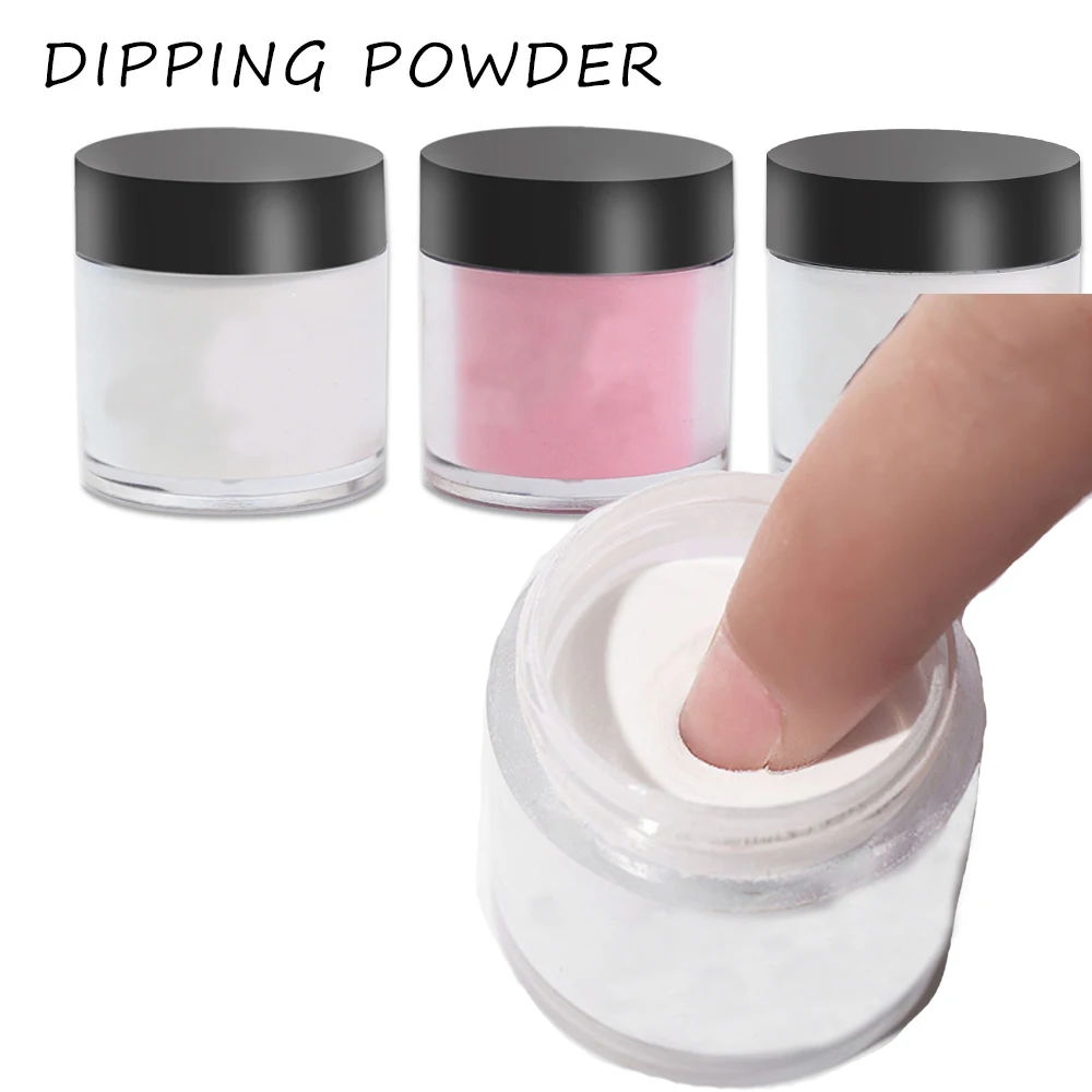 Solid Dip Powder White Clear Acrylic Powder Nail Dust 11 Colors Chrome Nail FA-46 Dipping Pigment For Nails Art G3