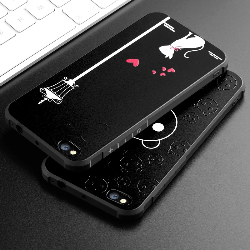 3D Curved Relief Painting Silicon Phone Back Case For Xiaomi Mi5C Slim