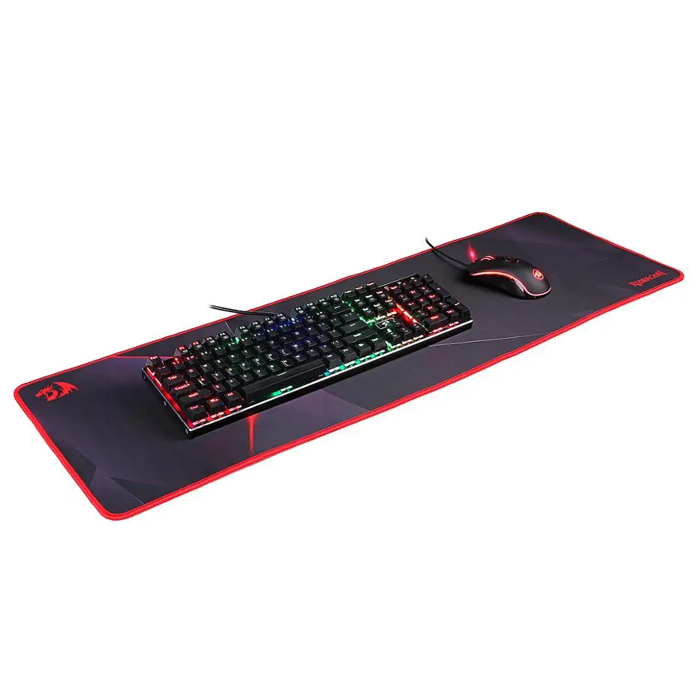 Redragon P015 XXL коврик для мыши большой расширенный коврик для мыши Премиум текстурированный коврик для мыши Прошитые края коврик для мыши нескользящий водонепроницаемый