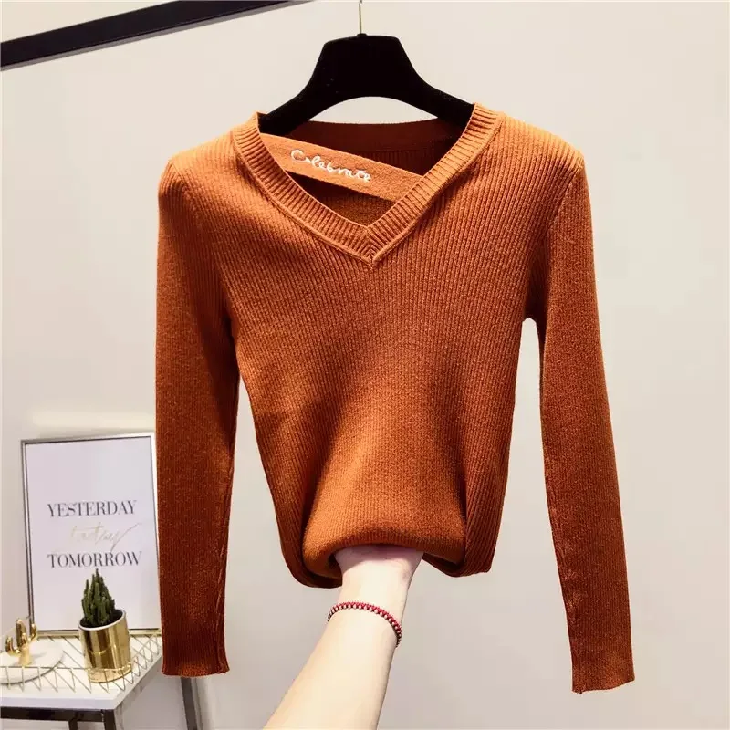 Marwin 2018 New Autumn Winter Women Casual Knitted O-Neck Full Pullovers Soft High Quality Solid Fashion Women Sweaters