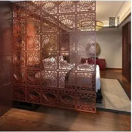 Chinese Hanging room dividers Private dining Shield Plastic partitions Screen Decoration Mobile suspension folding screens(