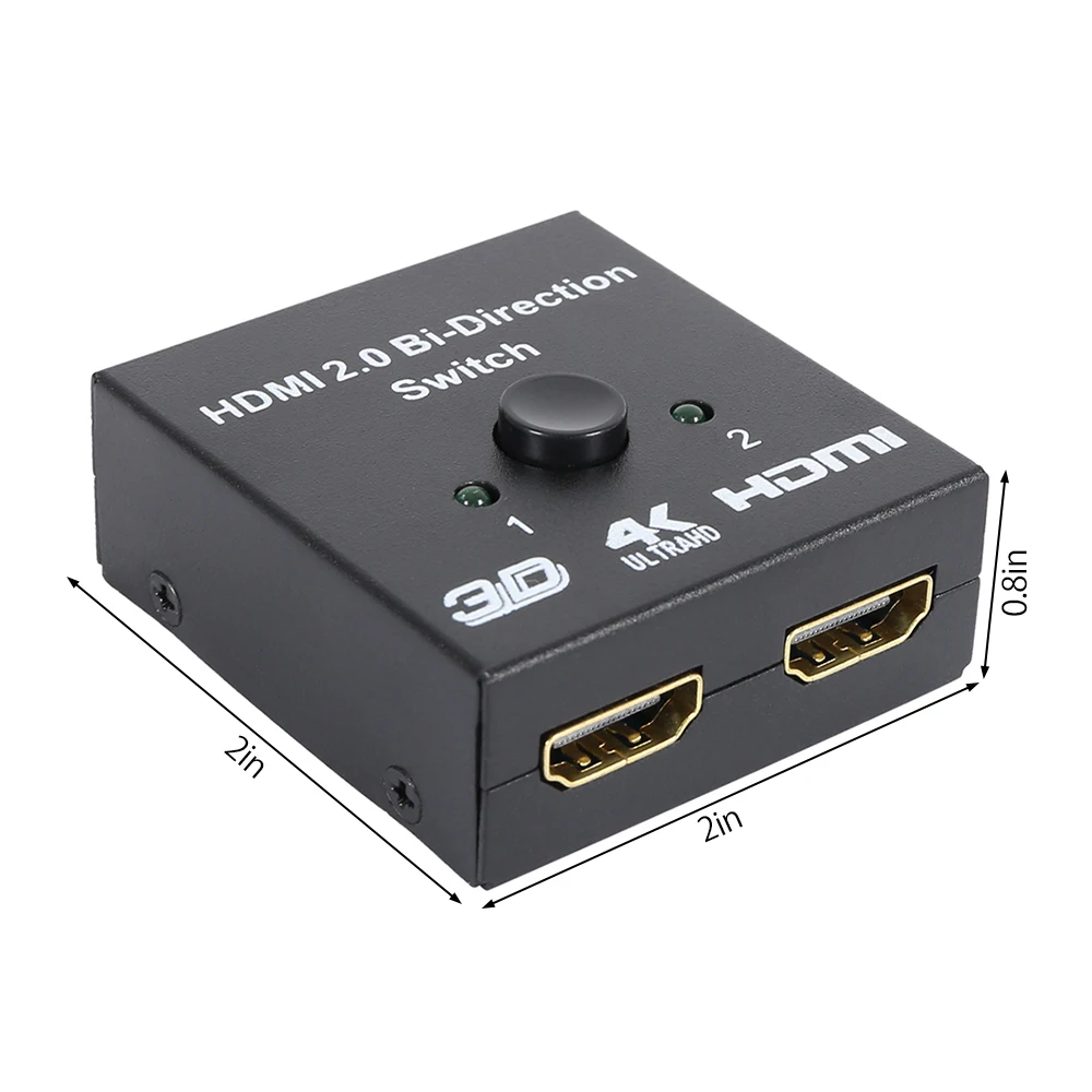 HD 4K HDMI 2 0 Bi Direction интеллектуальный коммутатор 2x1 1x2 In Out Switch Split ter Video усилитель