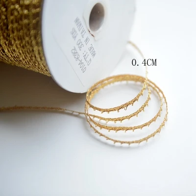 4mm gold lace T