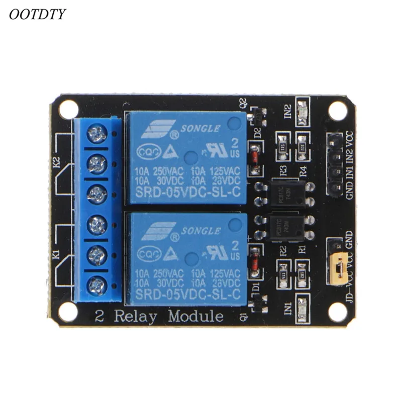 

OOTDTY 2 Channel DC 5V Relay Switch Module For Arduino Raspberry Pi ARM AVR DSP