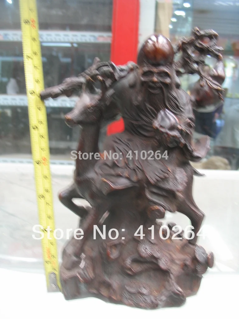 

The myth in China life star Auspicious animal deer rare Buddha Bronze Statue