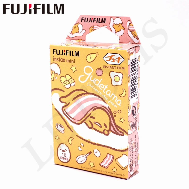 Новая фотобумага Fujifilm 10 листов Instax Mini Gudetama для мгновенной печати для камеры Instax Mini 8 7s 9 25 50s 90 SP-1 SP-2