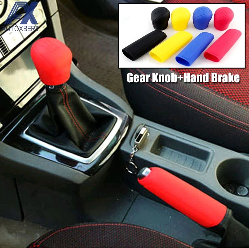 Кнопка Ручного Тормоза AX 2Pc крышка рычага переключения передач для Ford Focus 2 3 Fiesta Kuga