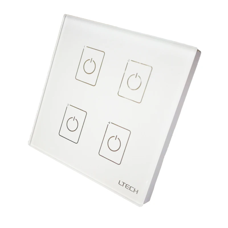  New EDA4 Dali Led dimmer 4 Channel Dali Led Controller On/Off Switch Wall Mount Touch Panel Dimmer  - 32881161547
