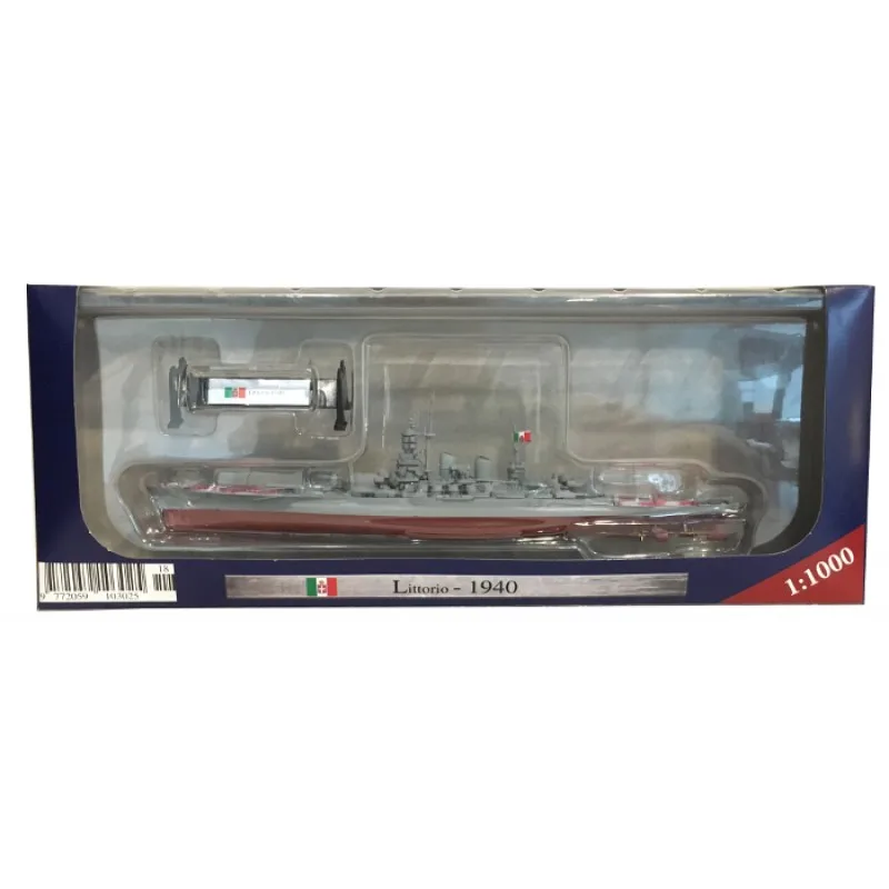 

5pcs/lot Wholesale AMER 1/1000 Military Model Toys Italy Littorio 1940 Battleship Diecast Metal Ship Model Toy
