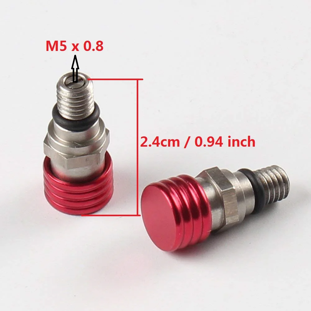 

2X Motorcycle Motorbike M4X0.7 Fork Air Pressure Bleeder Valves for KTM SX SXF EXC SMR SMCR 125 250 350 400 450 500 525 530