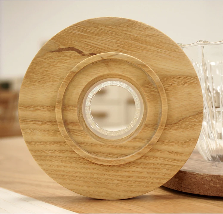 Glass Coffee Dripper, Size 02, Wood (2)
