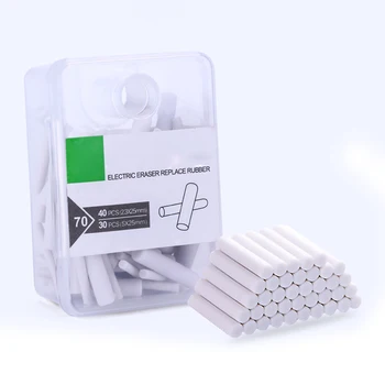 

70PCS Mini Electric Eraser Electronic Rubber Kawaii Mechanical Pencil Erasers For School Kids Stationery Office Supplies