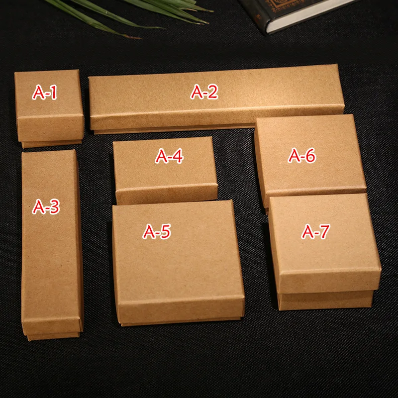 

High quality 20 pcs/lot Charms jewelry gift paper box organizer Ring Necklace earring jewelry Display Gifts paper Box 2018 New