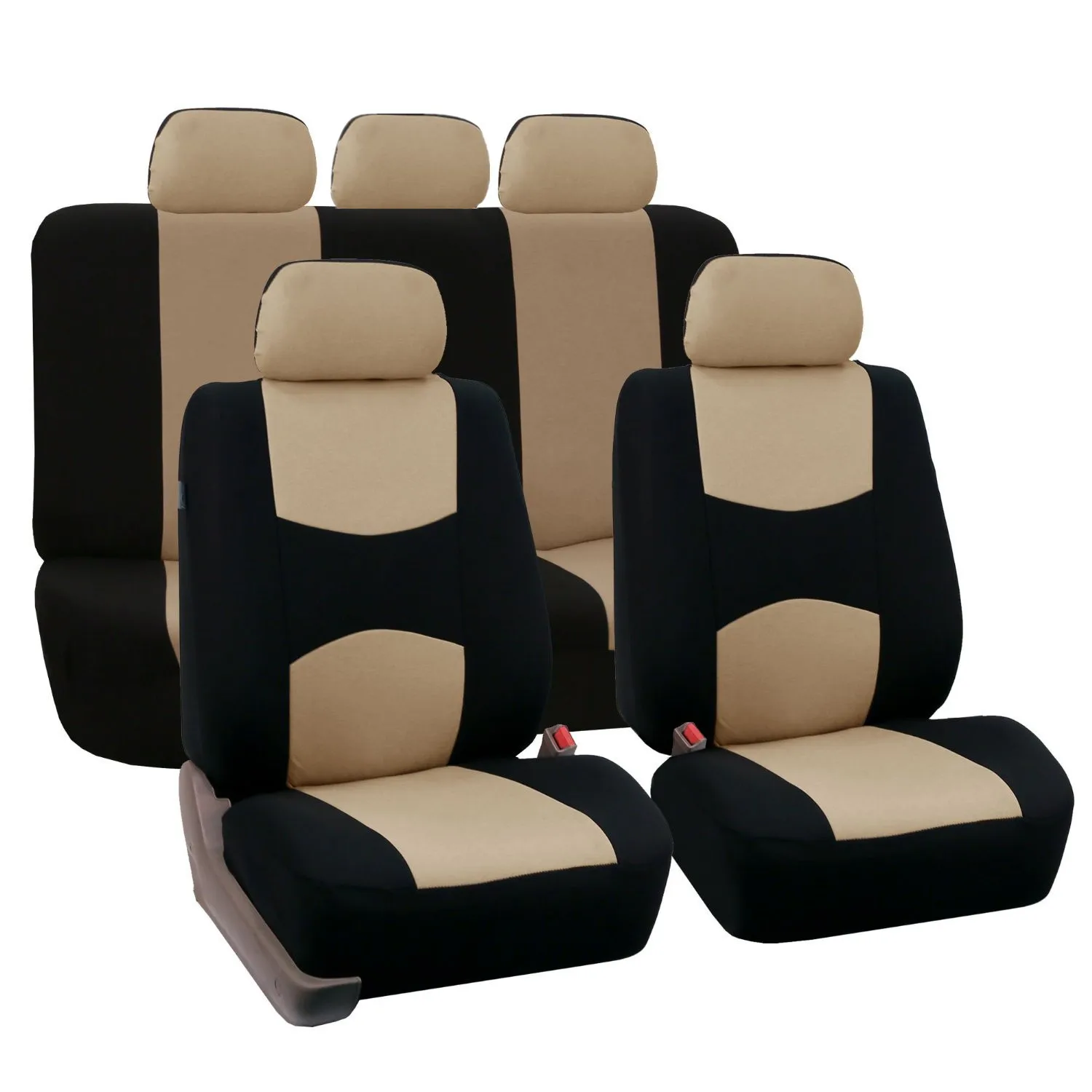 Leather Car Seat Cover Set Universal Cars Seats Protector Fur