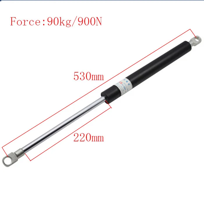 530*220mm Auto Gas Springs for Car 90KG Force 220mm Stroke Gas Spring