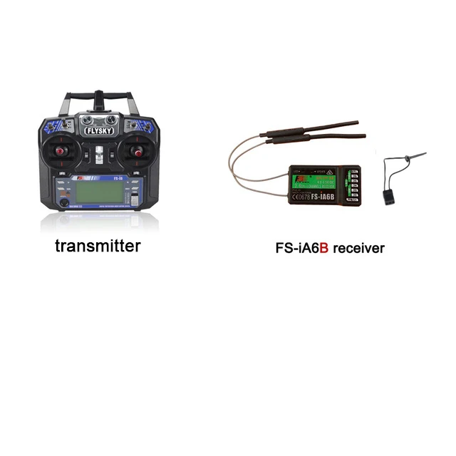 Fatjay FLYSKY i6 FS-i6 передатчик с IA6 приемник 2,4G 6-канальный RC радио система управления - Цвет: left throt i6 iA6B
