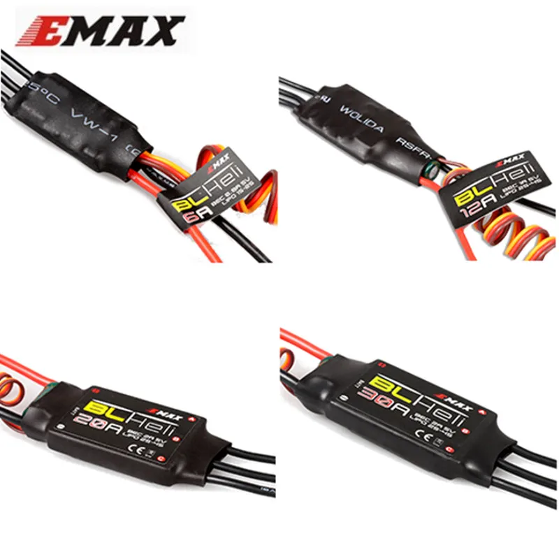 

Original New EMAX BLHeli Series 6A 12A 20A 30A ESC For RC Toy Multirotor Quadcopter Parts Accessories Accs