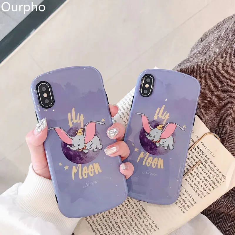 

Ourpho INS phone case for iphone 6 6s 7 8plus plated lens ring design for iphone X XR XS MAX case