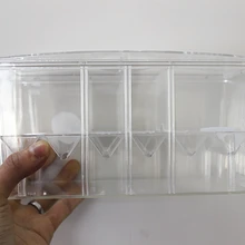 Aquarium 3 en 1 en acrylique, tailles L, M, S, boîtes d'élevage de poissons, incubateur à couver, Isolation, réservoir de poisson Betta Durable, AT001