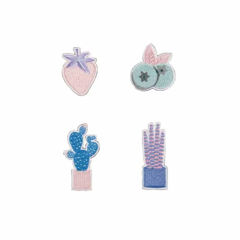 

Plant Fruit Badges Parches Embroidered Iron On Patches For DIY Cloth Patch Fashion Design Motif Applique Badge