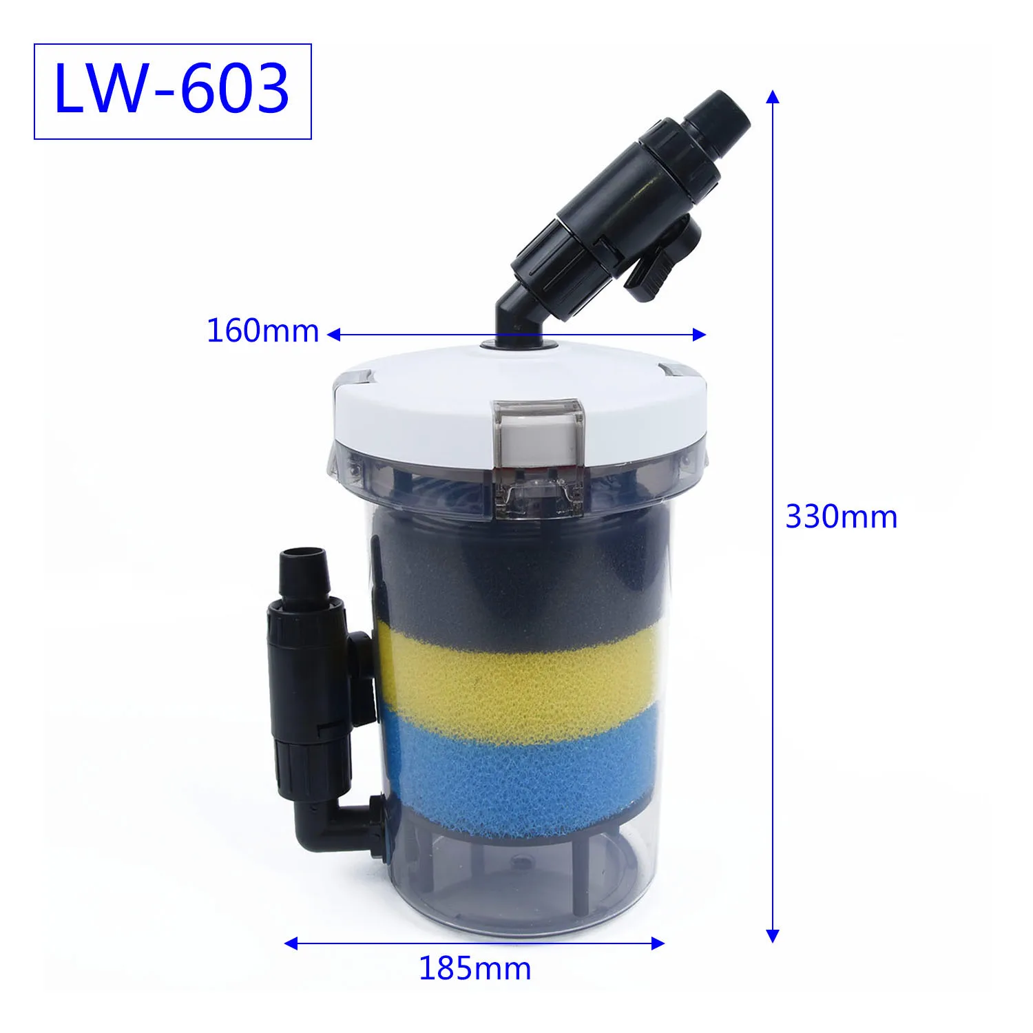 

Pre-Filter Clear W/ Filter Cotton 2pc 16mm Joints No Pump For LW-602 LW-603 Set