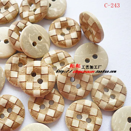 

13mm, Natural coconut buttons,Accssories sewing (c-243)