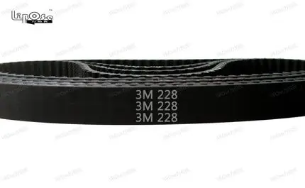 

3 pieces 228 HTD3M timing belt length 228mm width 9mm 76 teeth rubber closed-loop 228-3M-9 S3M 3M 9 pulley for CNC machine