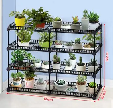 Iron art multi-meat rack... Floor mounted racks. The living room is collecting shelves