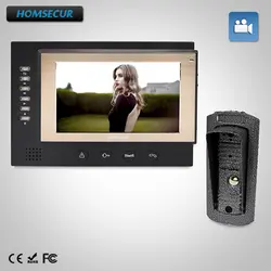 HOMSECUR 7 "Свободные Руки Видеодомофон безопасности  + Металлический Корпус Камера: TC041  + TM701R-B