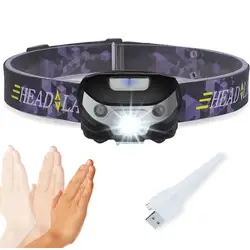VBS XPE 5 Вт USB Перезаряжаемый налобный фонарь передний светодиодный головной свет супер яркий белый светодиод + красный свет для