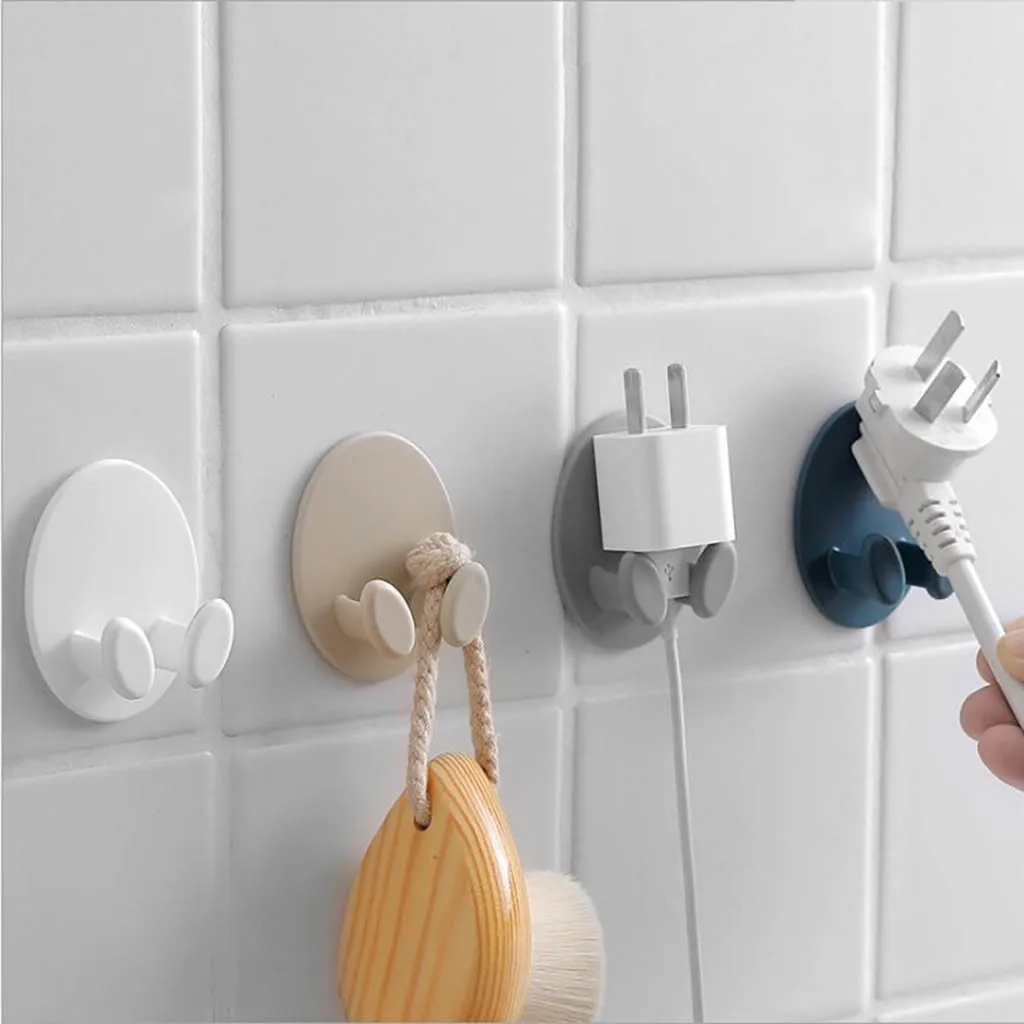 

Creative Hook Socket Power Cord Storage Rack Multi-function Plug Hook Ventosa Hanger Crochet Wall Hook Multi-Purpose Hooks