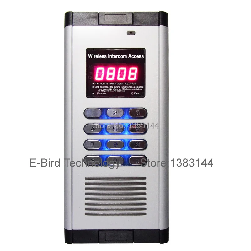 

1 piece cellphone call control two door building intercom access GSM door gate operater device