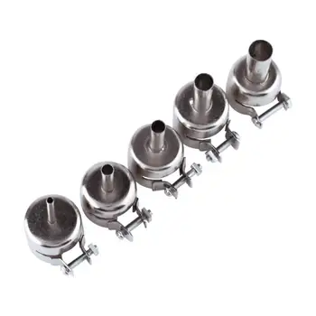 

5Ppcs/set Hot Air Gun Nozzle Universal Gun Nozzle for 850 852D 898 858 Soldering Station Attachments