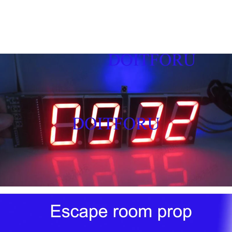 Room Escape Game Dedicated Countdown Timer LED Clock Four-digit Digital Display (2)
