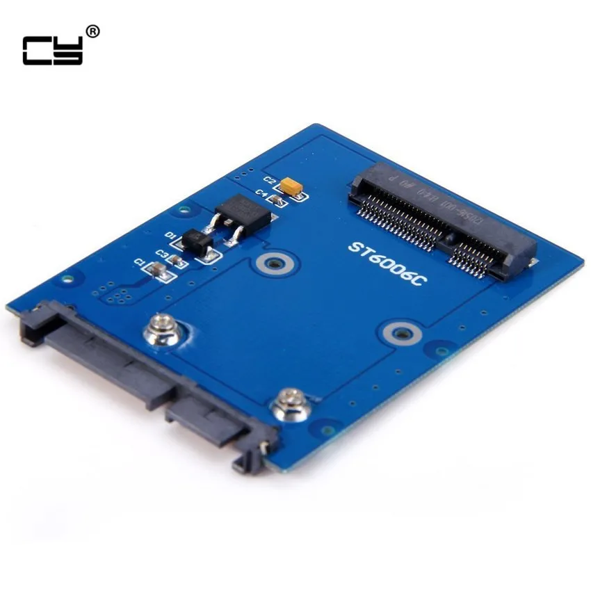 Тонкий тип Mini PCI E mSATA SSD до 2 5 &quotSATA 3.0 22 контактный адаптер для жесткого диска