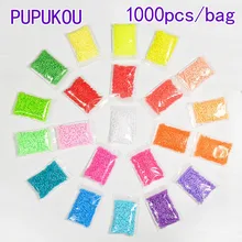1000 шт./пакет 5 мм Perler/Хама бусины пазл, игрушки для детей perler образования игрушки "Сделай своими руками" 3D головоломка PUPUKOU бусины