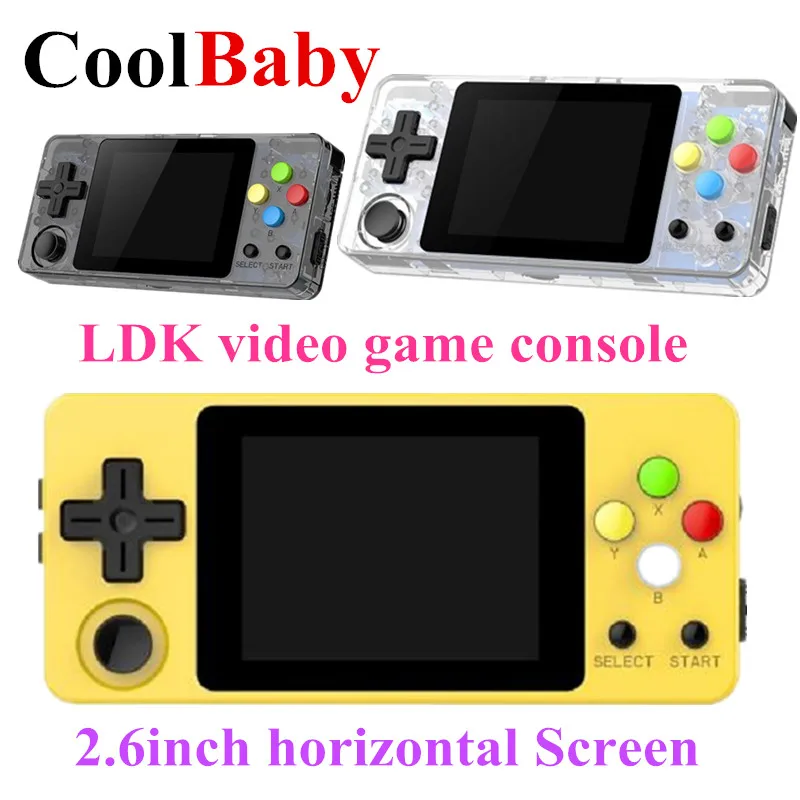 CoolBaby LDK игровая консоль 2,6 дюймов или горизонтальный экран мини ретро портативные игровые плееры HD ретро мини consola мальчик Тетрис